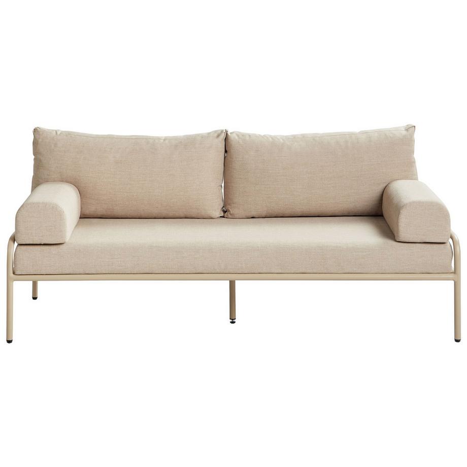 Beliani Banc avec coussin d'assise en Aluminium Moderne SOLOFRA  