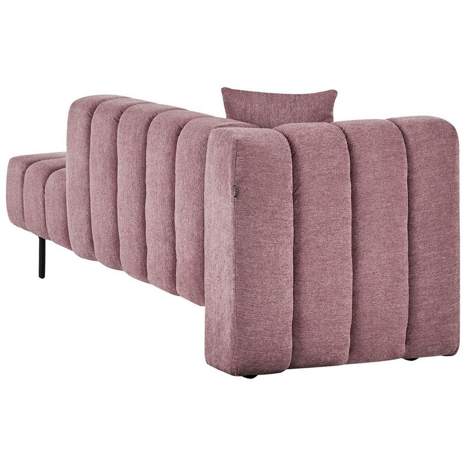 Beliani Chaise longue côté gauche en Tissu Glamour LANNILS  