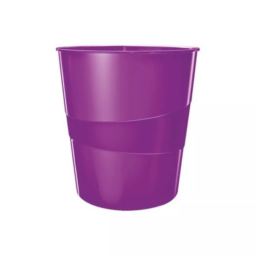 Leitz – Papierkorb WOW 15 Liter 52781062 violett, 16 L