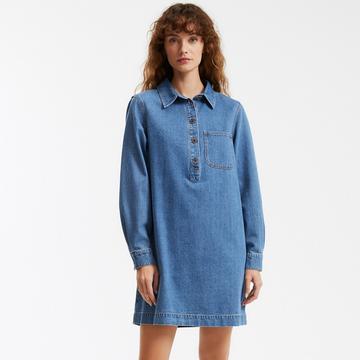 Robe courte en denim