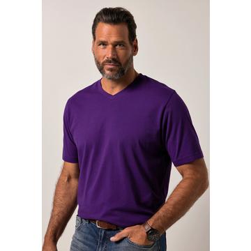 T-shirt basic in jersey di puro cotone con scollo a V, fino alla tg. 8XL