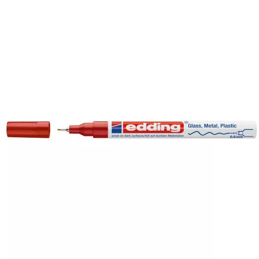 Edding -  Paintmarker 780 0,8mm, Rot Bunt