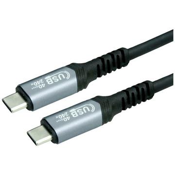 USB4 Gen3x2 Kabel, 40 Gbits, 240 W, 1 m