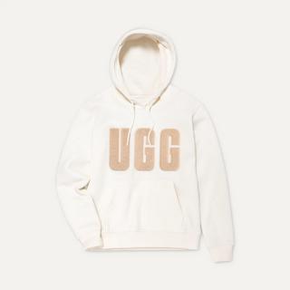 UGG  W REY UGGFLUFF LOGO HOODIE-XS 