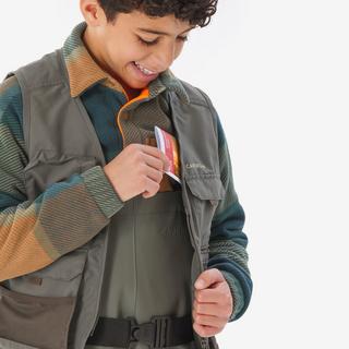 CAPERLAN  Gilet de pêche enfant - poches coton 