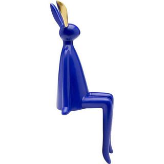 KARE Design Figura decorativa Coniglio seduto blu 35  