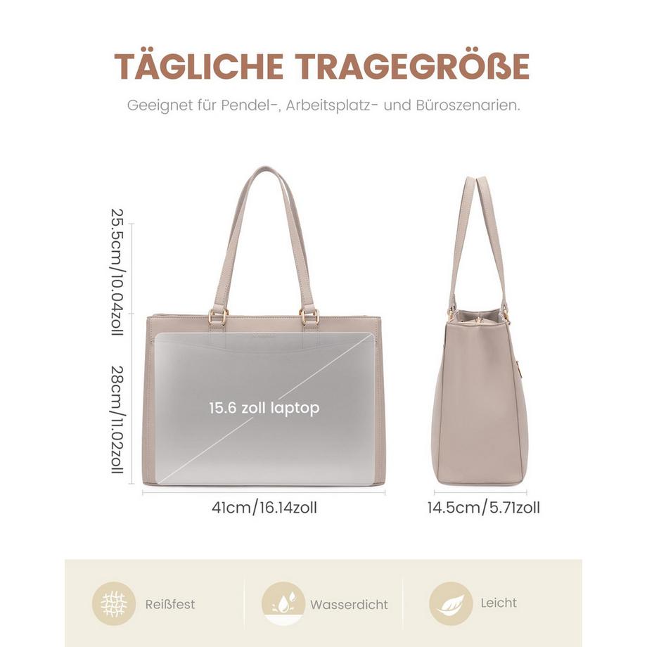 Only-bags.store 15,6 Zoll Leichte Laptoptasche Arbeitstasche  