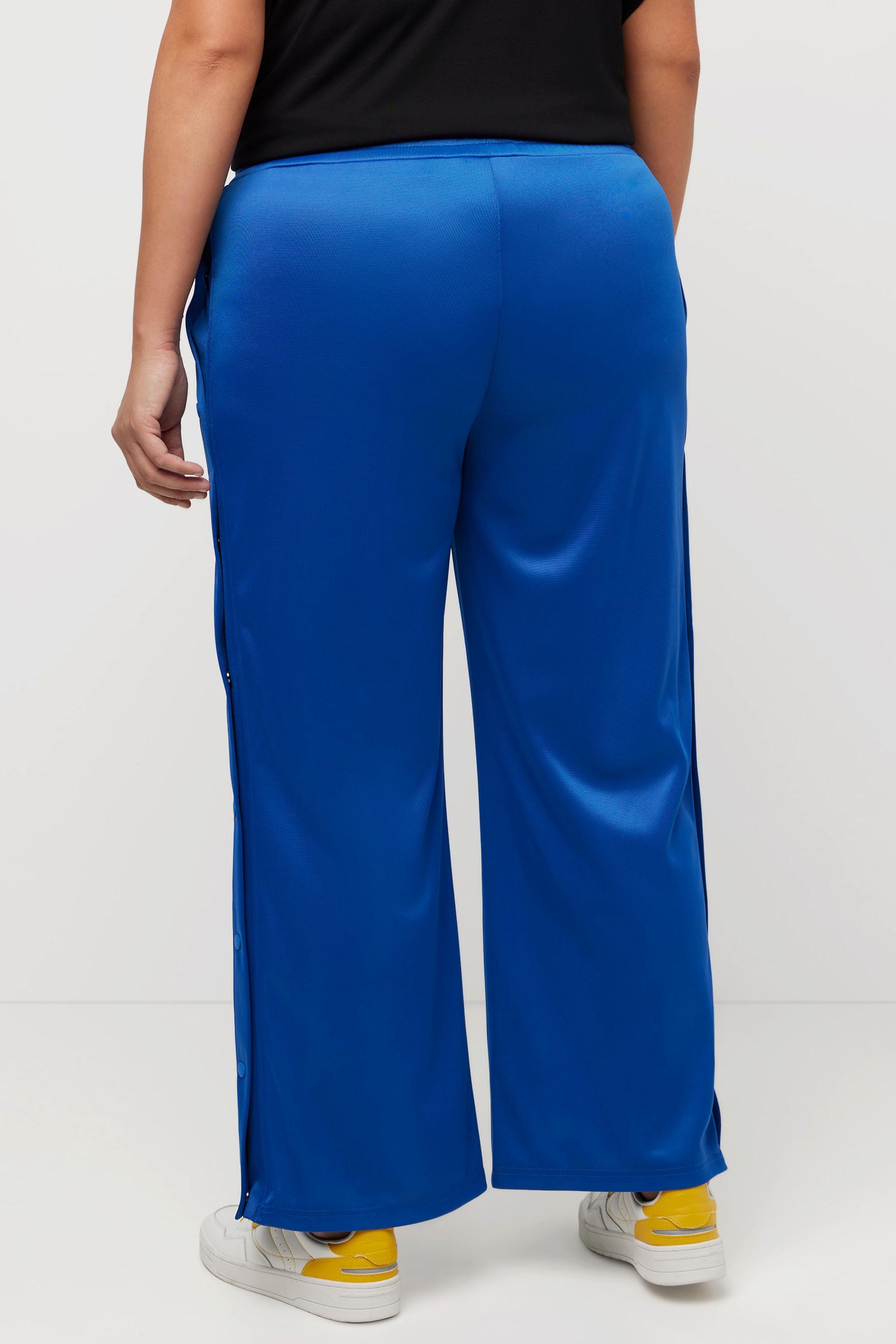 Ulla Popken Jogginghose Knöpfe Weites Bein Recycelt  