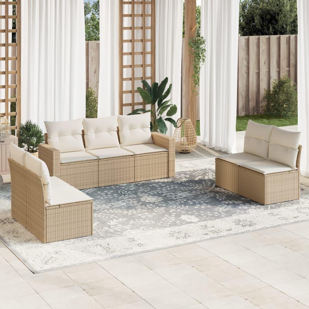 VidaXL set divano da giardino Polirattan  