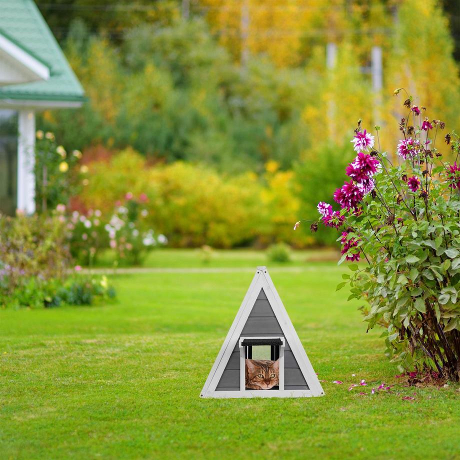 B2X  Maison pour chat en bois résistante aux intempéries 