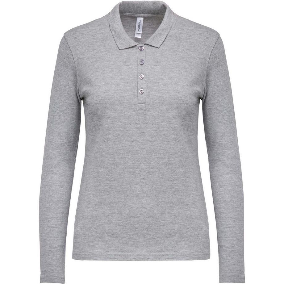 Kariban Femme Polo Manches Longues Piqué  