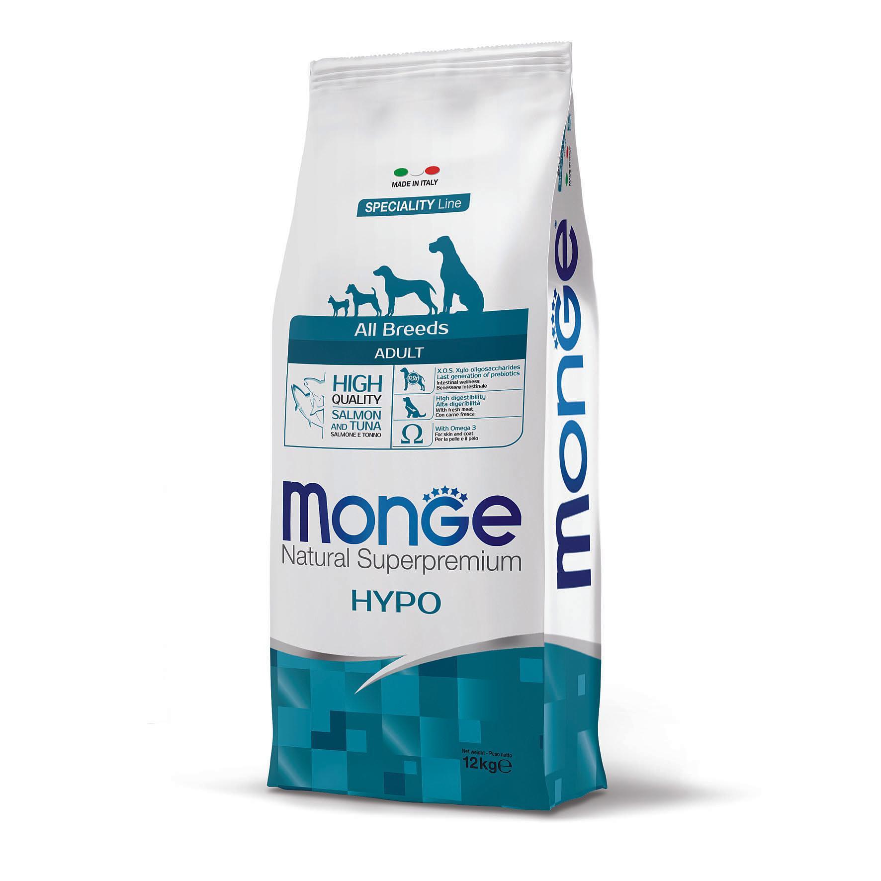 Monge  Dog Adult A.B. Hypoallergen Lachs & Thunfisch, 12kg 