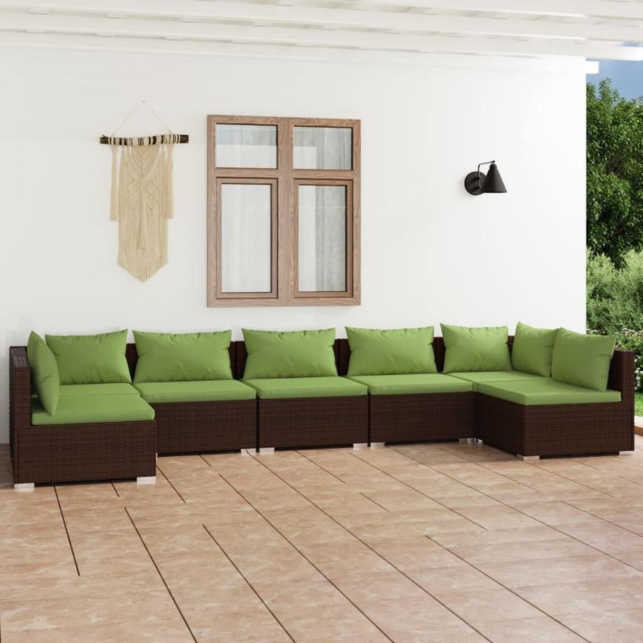 VidaXL Garten-lounge-set poly-rattan  