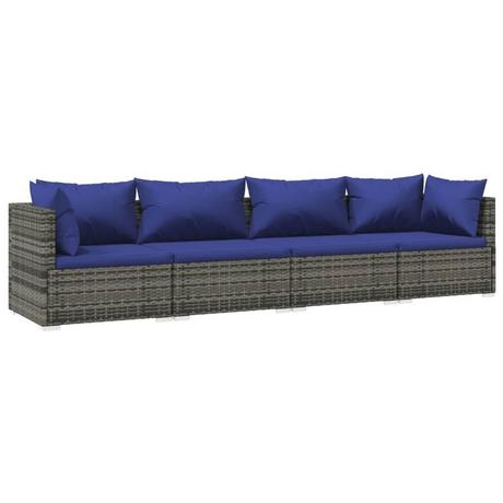 VidaXL set salotto da giardino Polirattan  