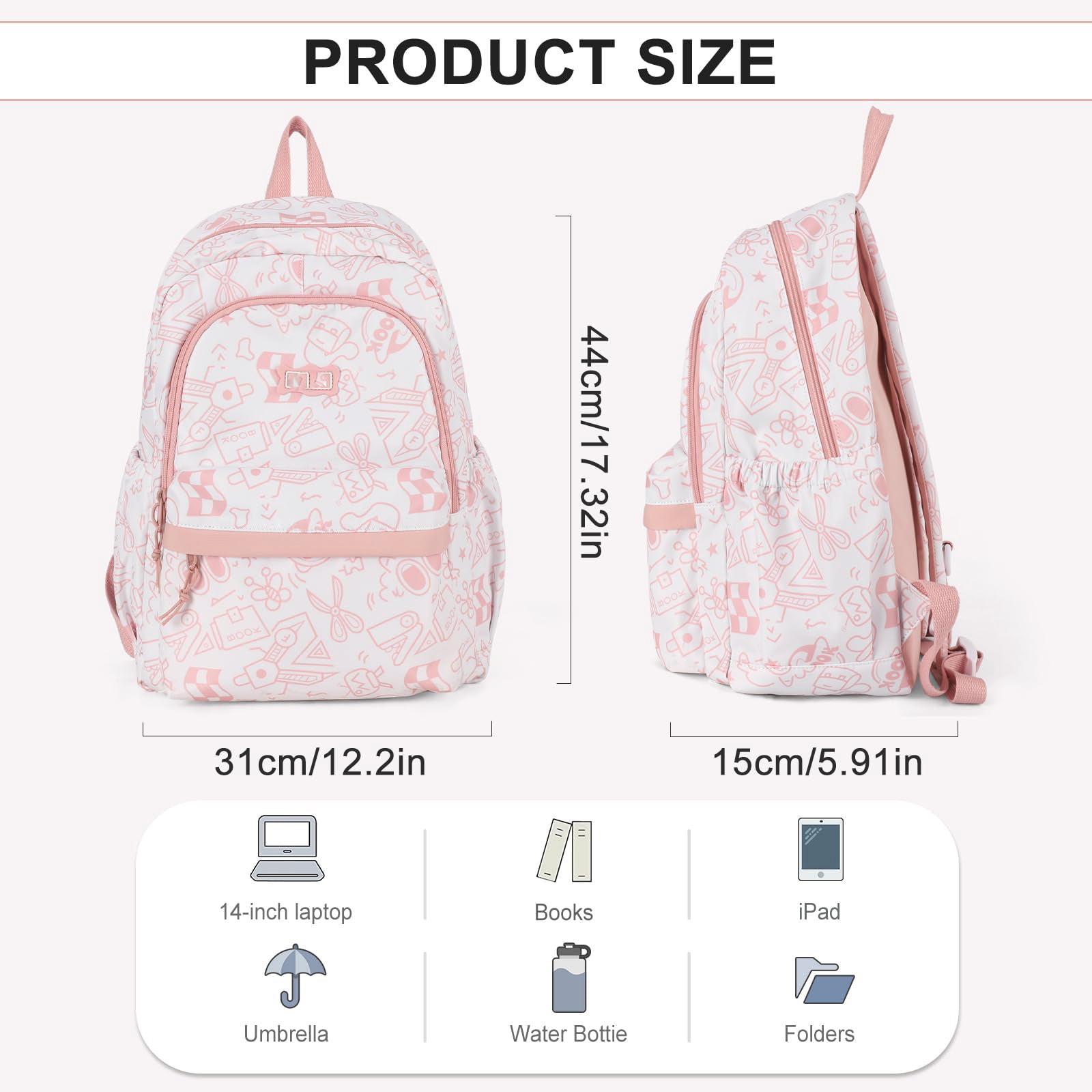 Only-bags.store Sac à dos scolaire, sac à dos de voyage Causal School Bags Laptop Backpack Lightweight Backpack Water Repellent  