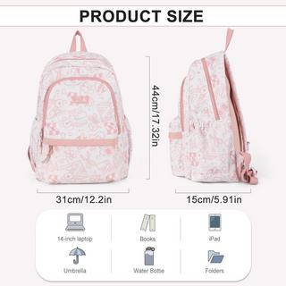 Only-bags.store Sac à dos scolaire, sac à dos de voyage Causal School Bags Laptop Backpack Lightweight Backpack Water Repellent  