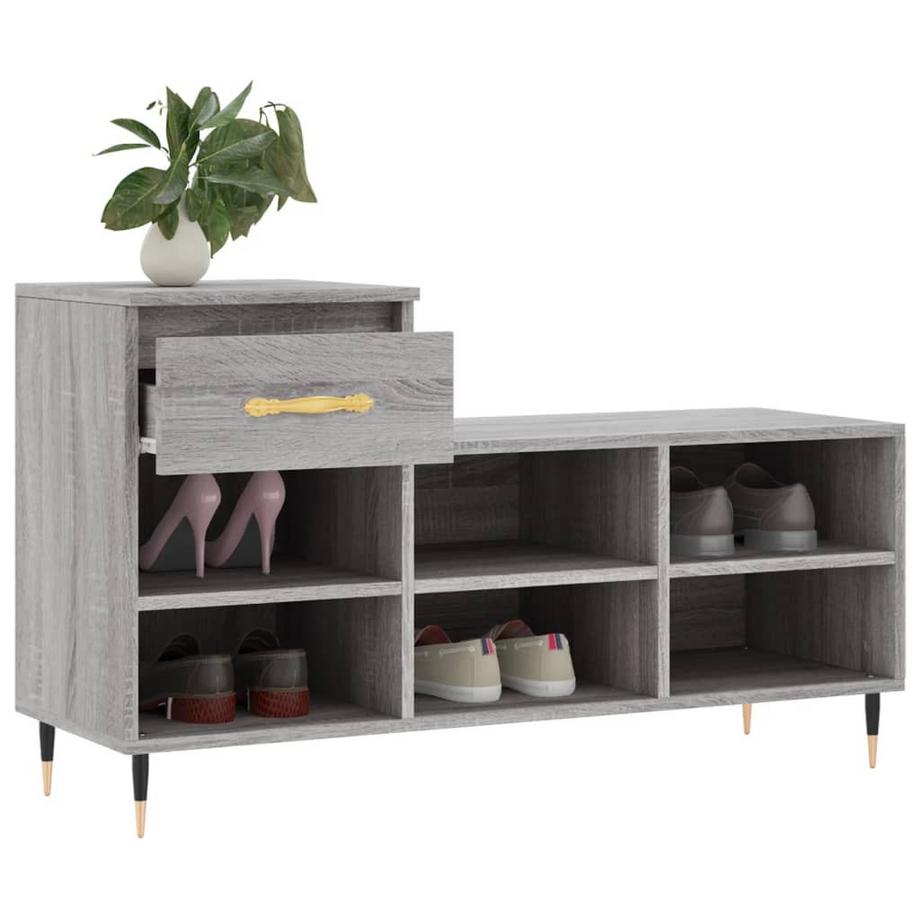 VidaXL Armoire à chaussures bois d'ingénierie  