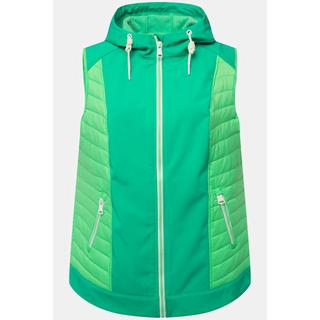 Ulla Popken HYPRAR Gilet Ibrido con Cappuccio Idrorepellente  