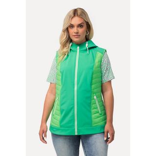 Ulla Popken HYPRAR Gilet Ibrido con Cappuccio Idrorepellente  
