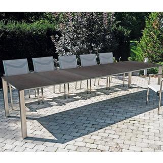 mutoni Table de jardin Nevio 20 anthracite moucheté 210-270x100  