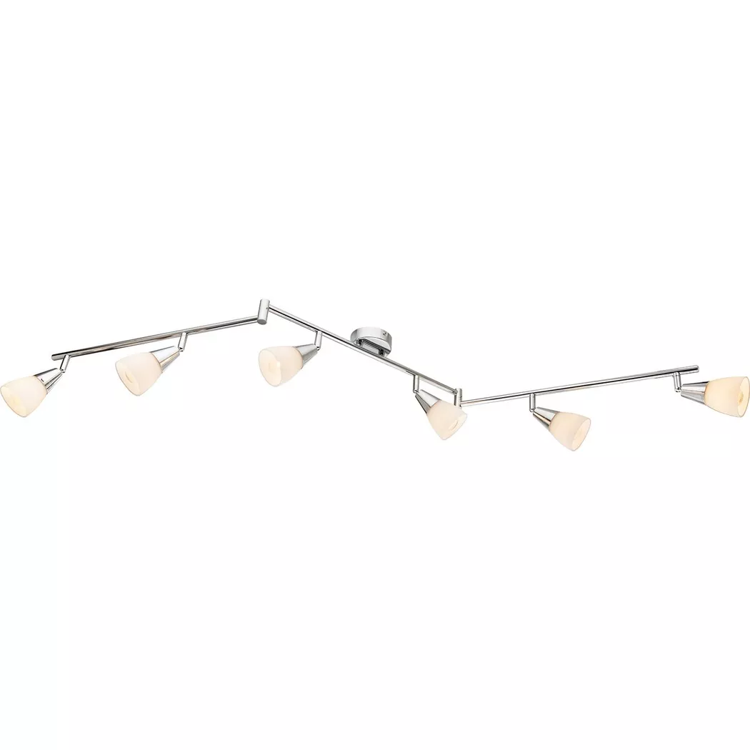 mutoni – Deckenleuchte Chrom 6xE14 145×20, One Size, Silber