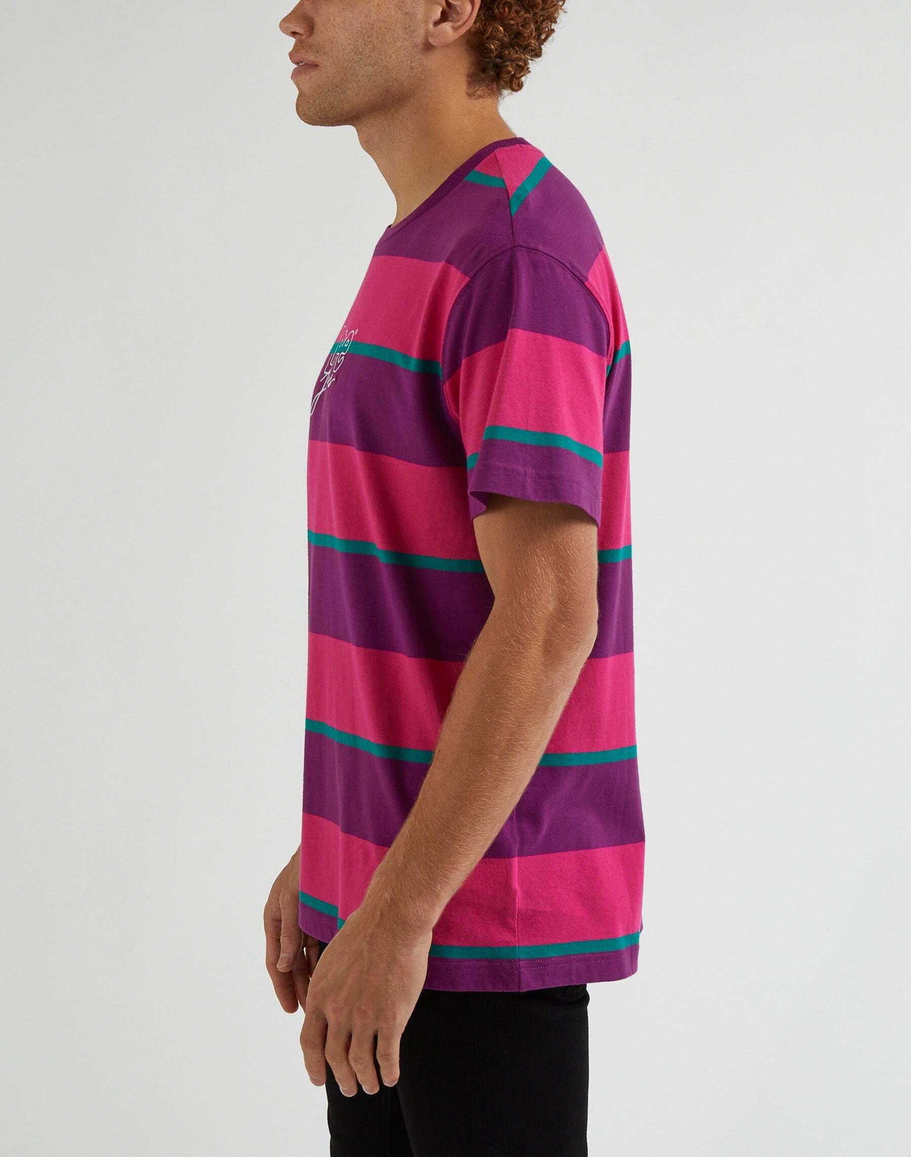 Lee  T-Shirts 80S Relaxed Stripe Tee 