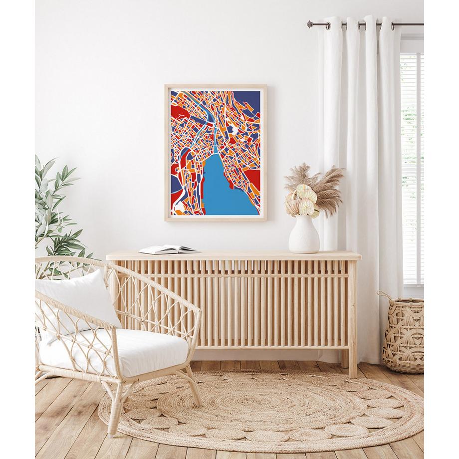 La-Jonx Carte de Zürich - Poster  