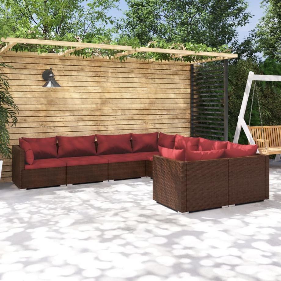 VidaXL Garten-lounge-set poly-rattan  
