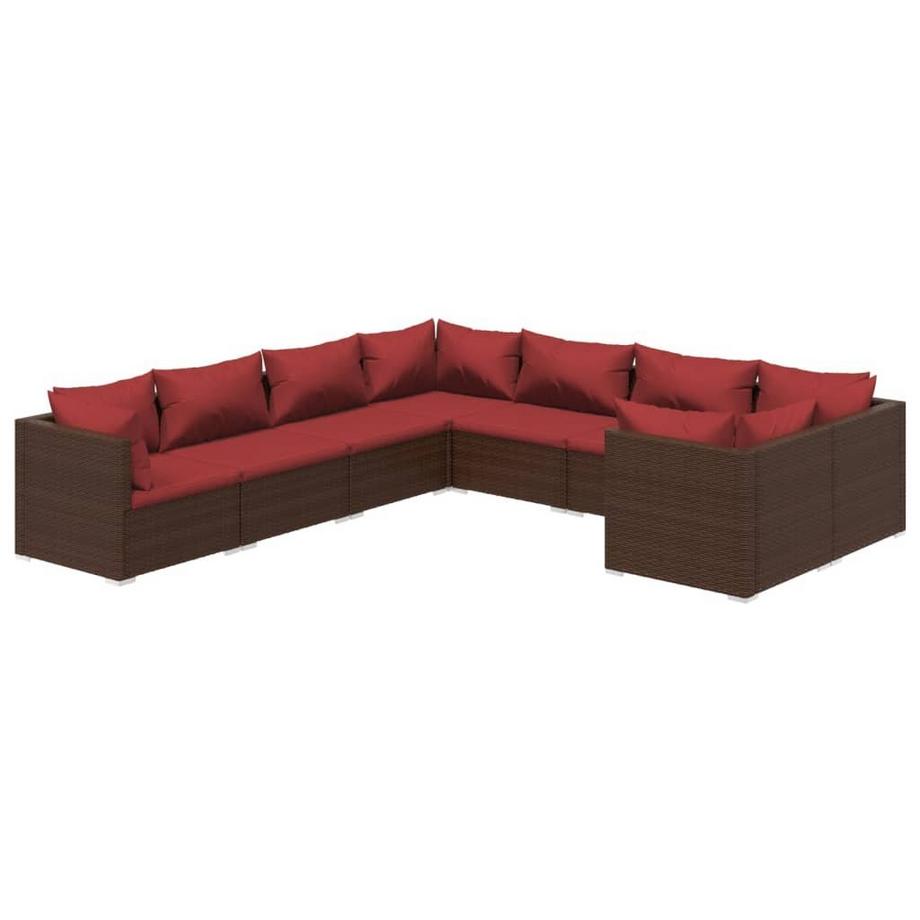 Garten-lounge-set poly-rattan