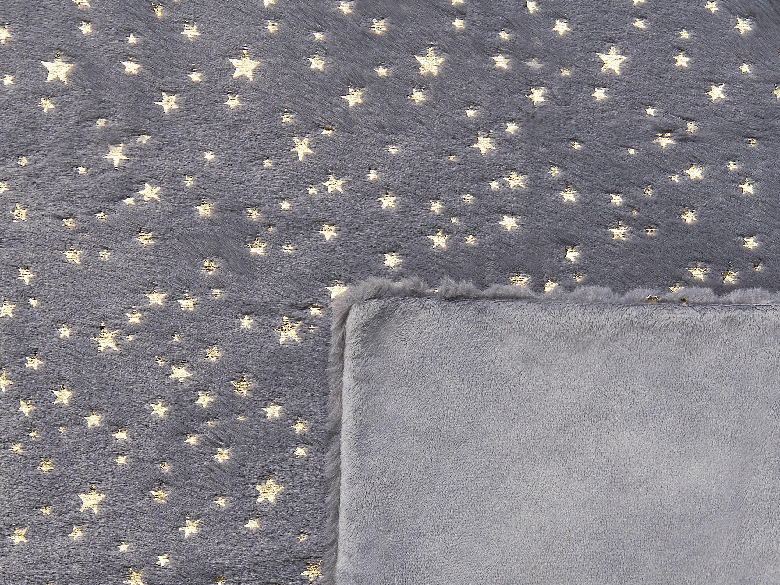 Beliani ALAZEYA Couverture Polaire Moderne en Polyester  