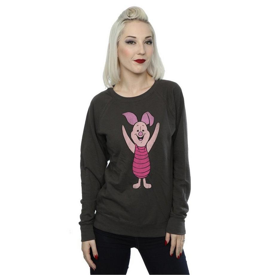 Winnie the Pooh Sweatshirt Col Rond Imprimé Porcinet  
