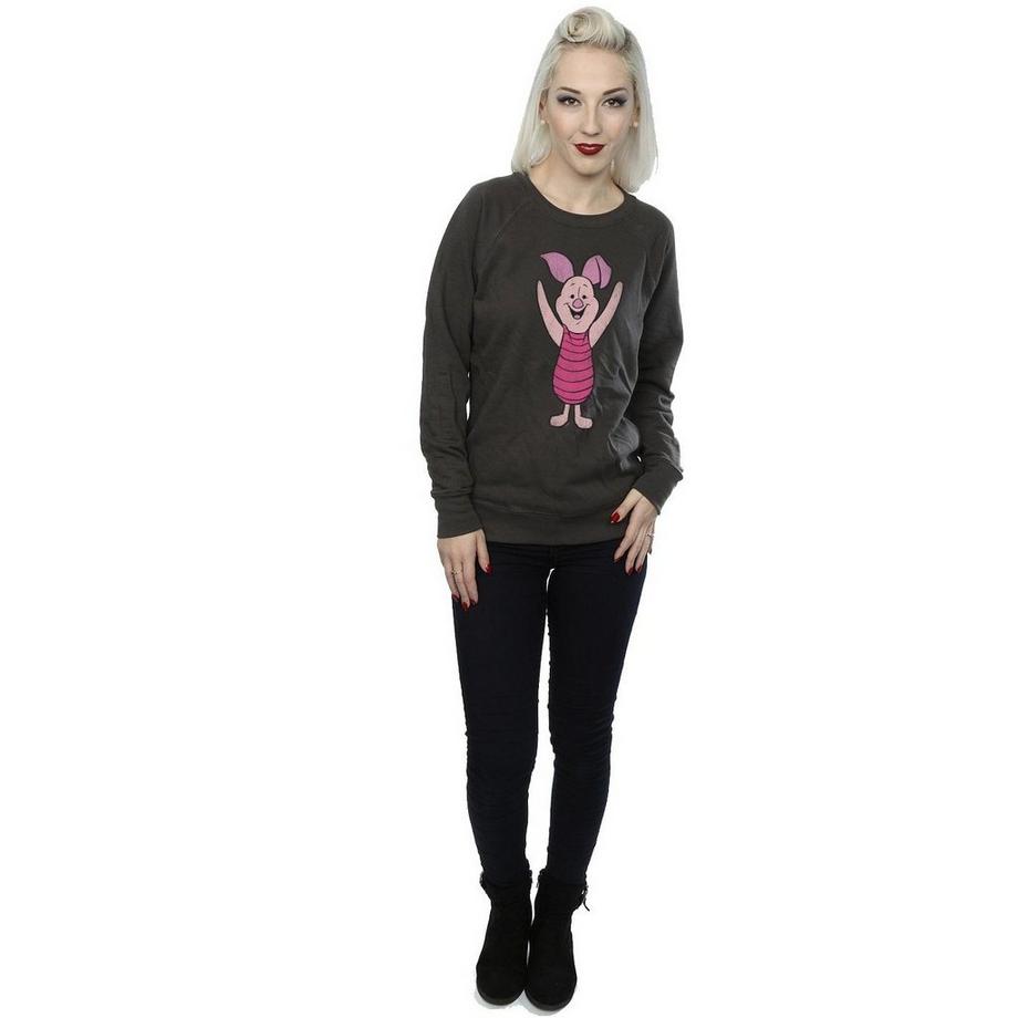 Winnie the Pooh Sweatshirt Col Rond Imprimé Porcinet  