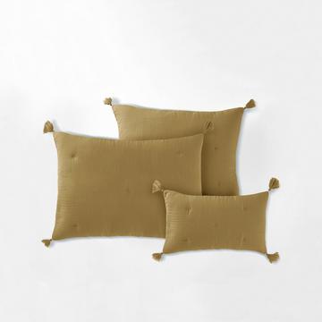 Housse de coussin gaze de coton