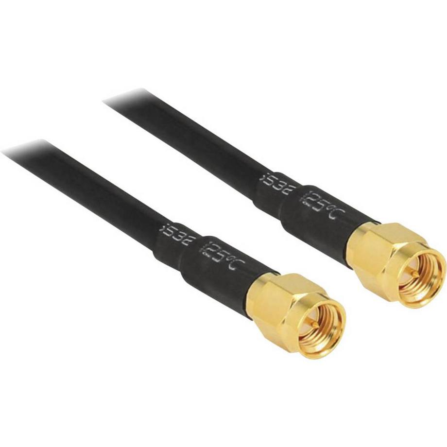 DeLock  Antennenkabel SMA Stecker > SMA Stecker LMR195 5 m 