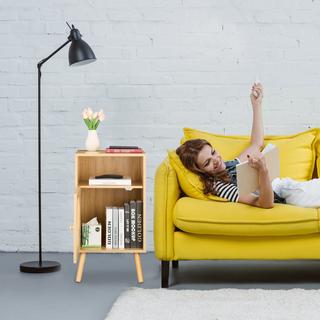 B2X Nachttisch im Rattan-Stil  