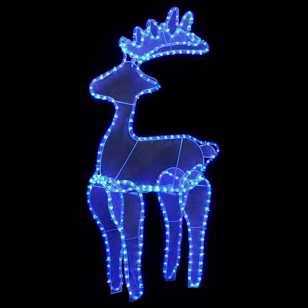 VidaXL - Décoration de noël de renne, One Size, Bleu