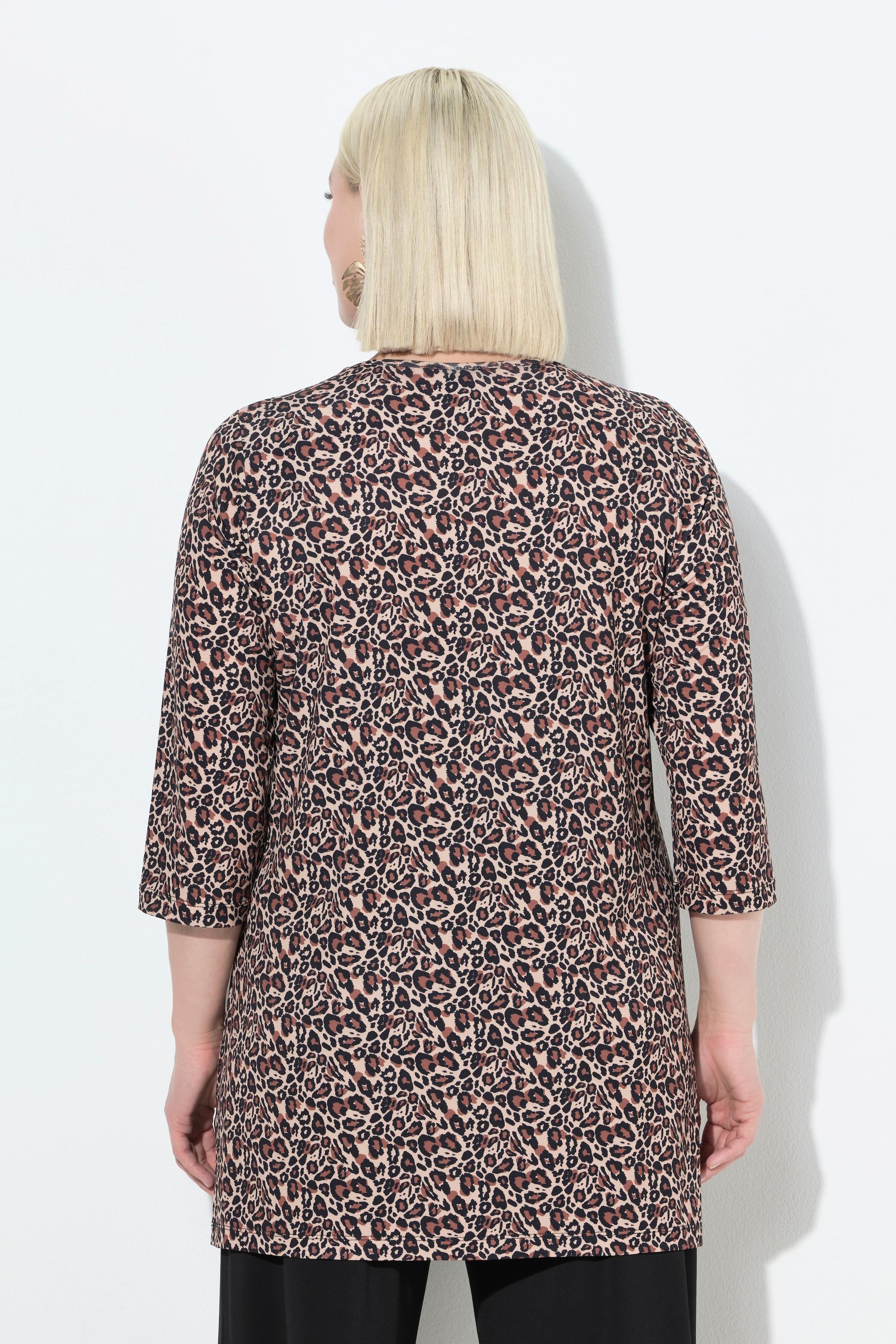Ulla Popken Longshirt A-Linie Rundhals 3/4-Arm  