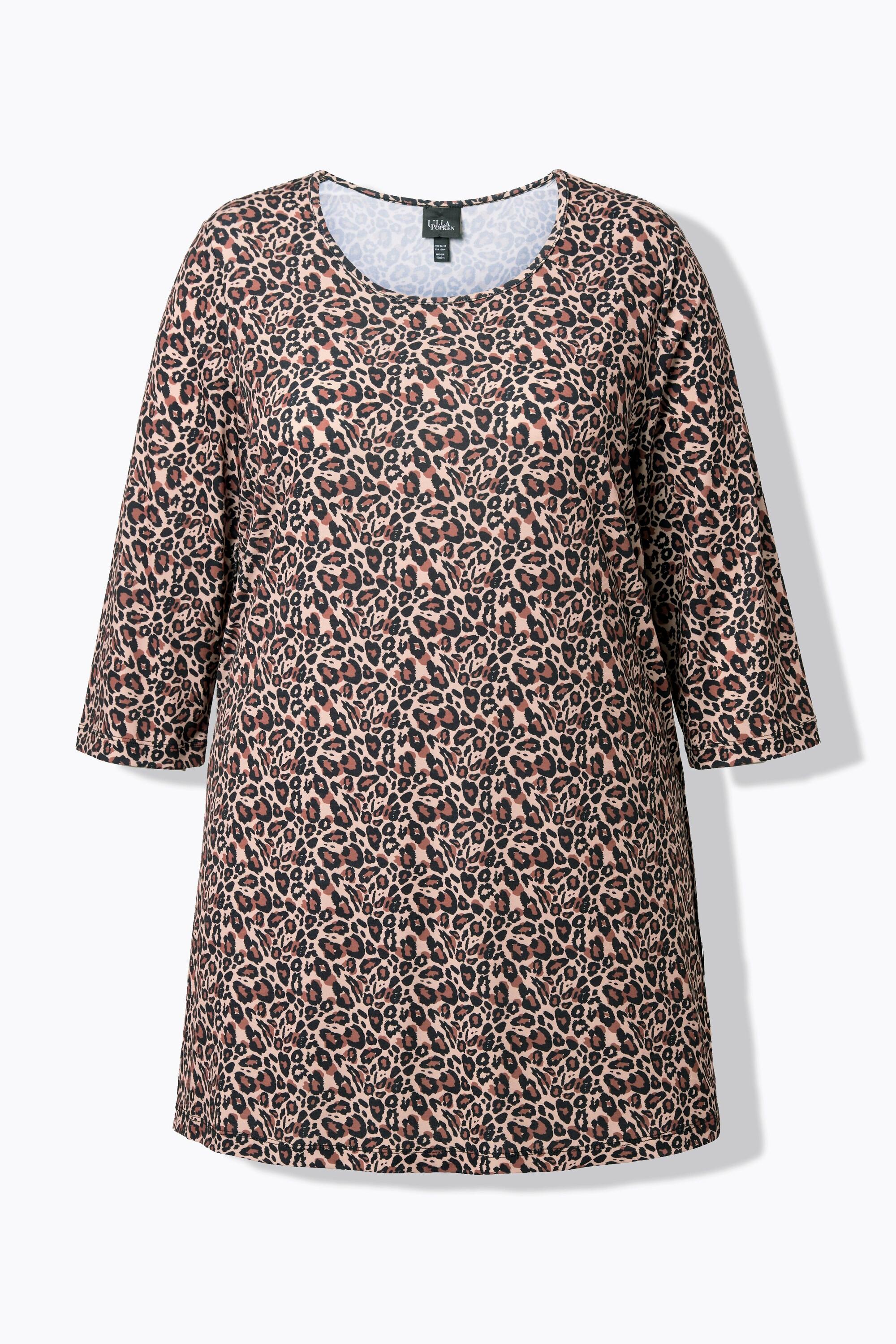 Ulla Popken Longshirt A-Linie Rundhals 3/4-Arm  