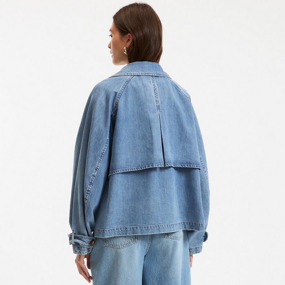 La Redoute Collections Trench Corto in Denim  