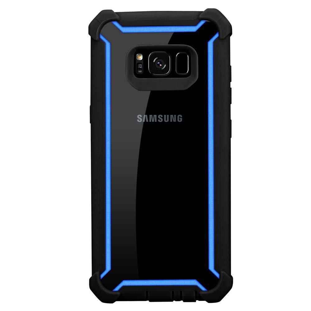 Cadorabo  Hülle für Samsung Galaxy S8 PLUS 2-in-1 TPU Silikon-Rand Glas-Rücken 