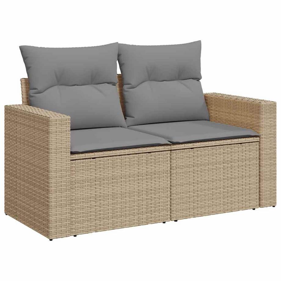 VidaXL set di divani da giardino Polirattan  