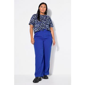 Pantalon de tailleur. Taille haute. Passepoil sur les côtés