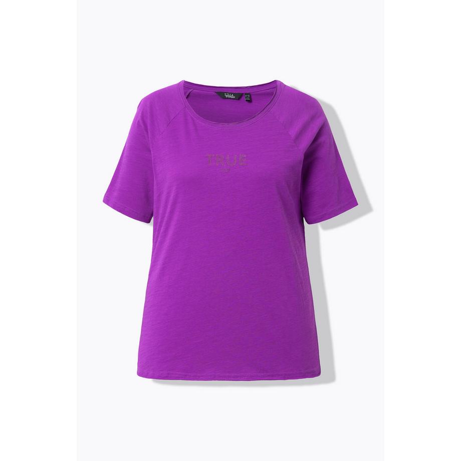 Ulla Popken T-shirt Rayé Col Rond Manches Courtes  