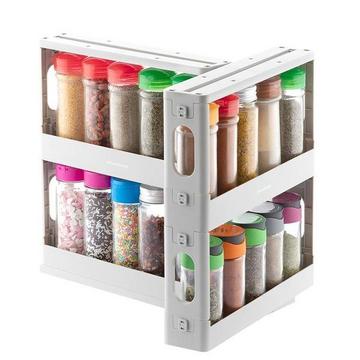 Portaspezie scorrevole e girevole - grigio