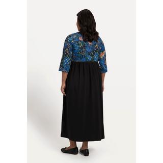 Ulla Popken Robe en jersey coupe evasee couture empire poches  