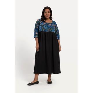 Ulla Popken Robe en jersey coupe evasee couture empire poches  