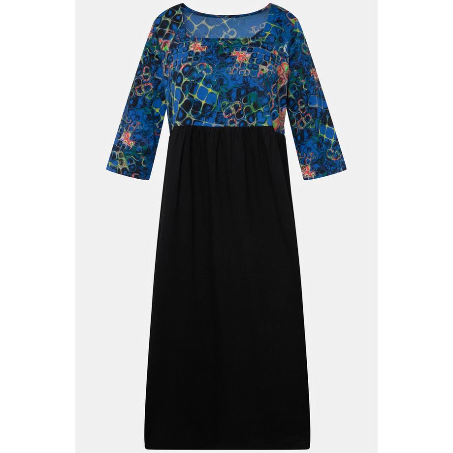 Ulla Popken Jerseykleid A-Linie Empirenaht Taschen  