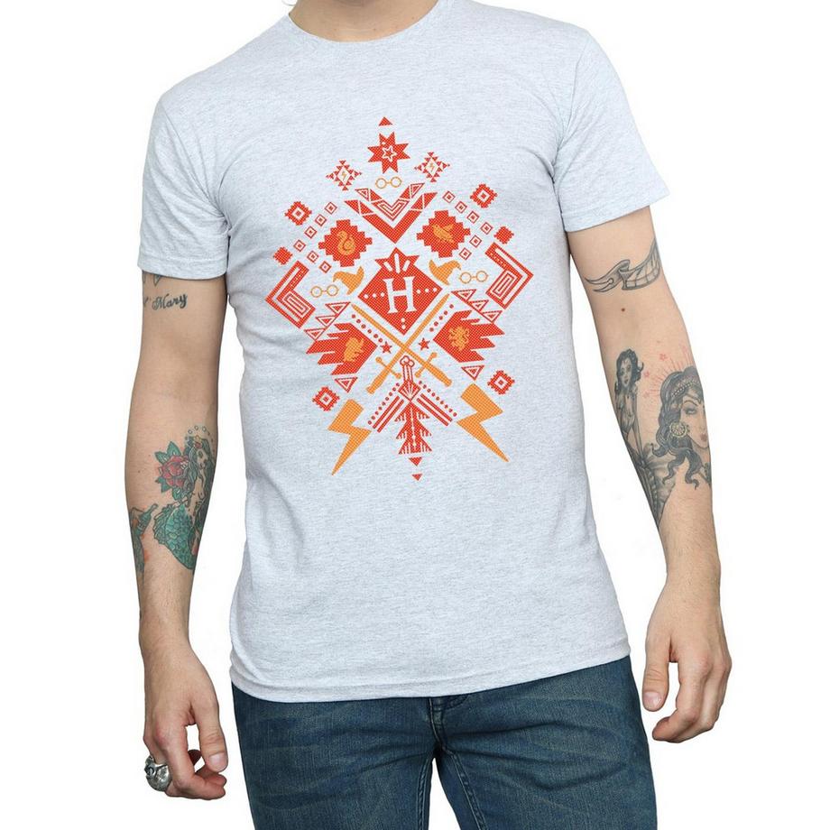 Harry Potter T-Shirt Motivo Azteco  