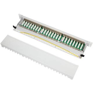 LogiLink  Patchpanel Cat.6A 24 Ports STP, 19″ Einbau 