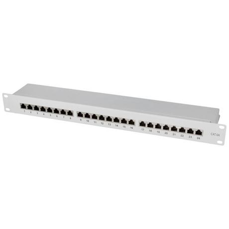 LogiLink  Patchpanel Cat.6A 24 Ports STP, 19″ Einbau 